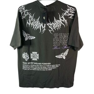 Darc Sport Wolf Iron V2 Premium Tee Shirt Men XL Gray Short Sleeve Graphic Print